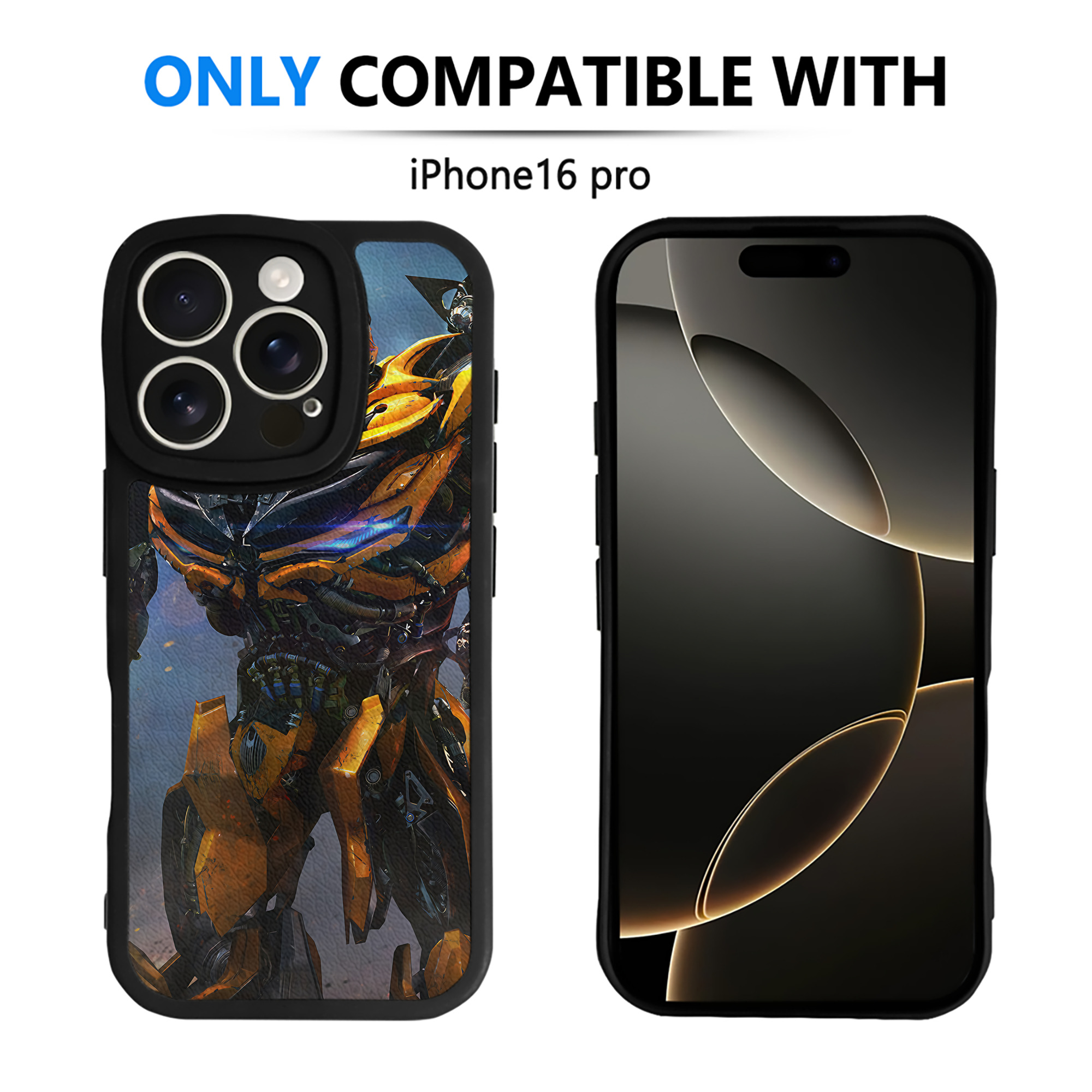 （画像用） Transformers トランスフォーマー 【iPhone 16シリーズ対応】シリコンスマホケース（レザー調） 材質：シリコン